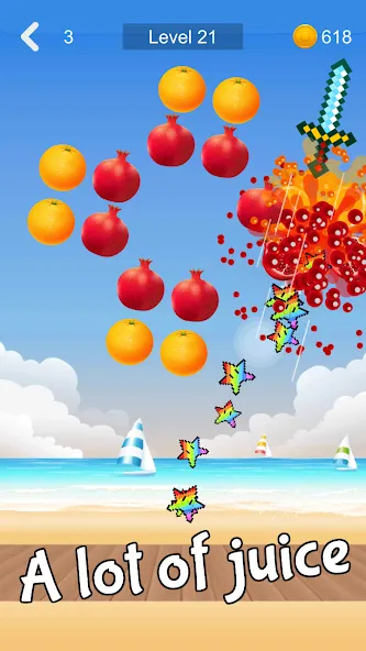 Fruit Sniper (Фрут Снайпер)  [МОД Unlimited Money] Screenshot 2