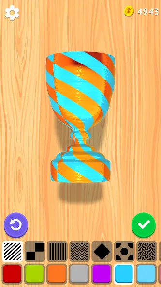 Wood Turning 3D - Carving Game  [МОД Много денег] Screenshot 5