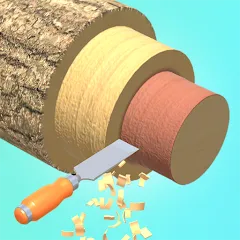 Взломанная Wood Turning 3D - Carving Game  [МОД Много денег] - полная версия apk на Андроид