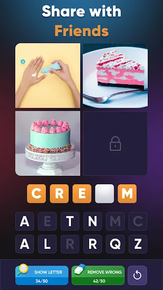 4 Pics 1 Word: Guessing Games  [МОД Меню] Screenshot 3