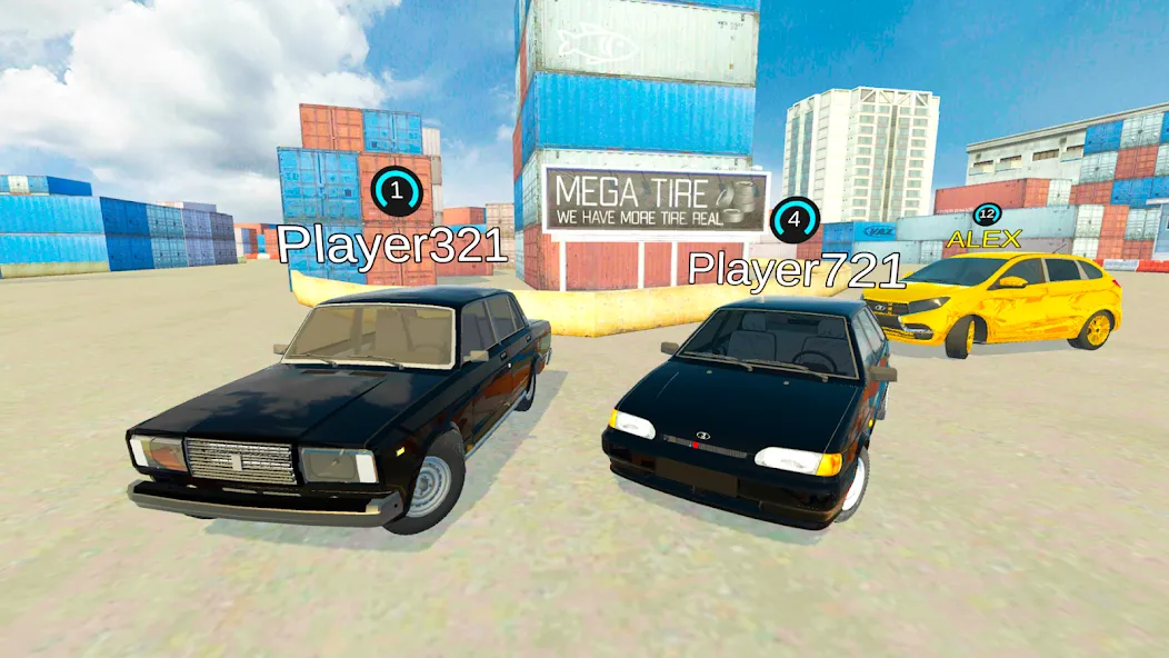 Lada Drift Simulator - Online  [МОД Бесконечные деньги] Screenshot 2