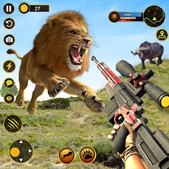 Взлом Sniper Animal Deer Hunter Game (Снайперские игры на животных)  [МОД Бесконечные деньги] - стабильная версия apk на Андроид