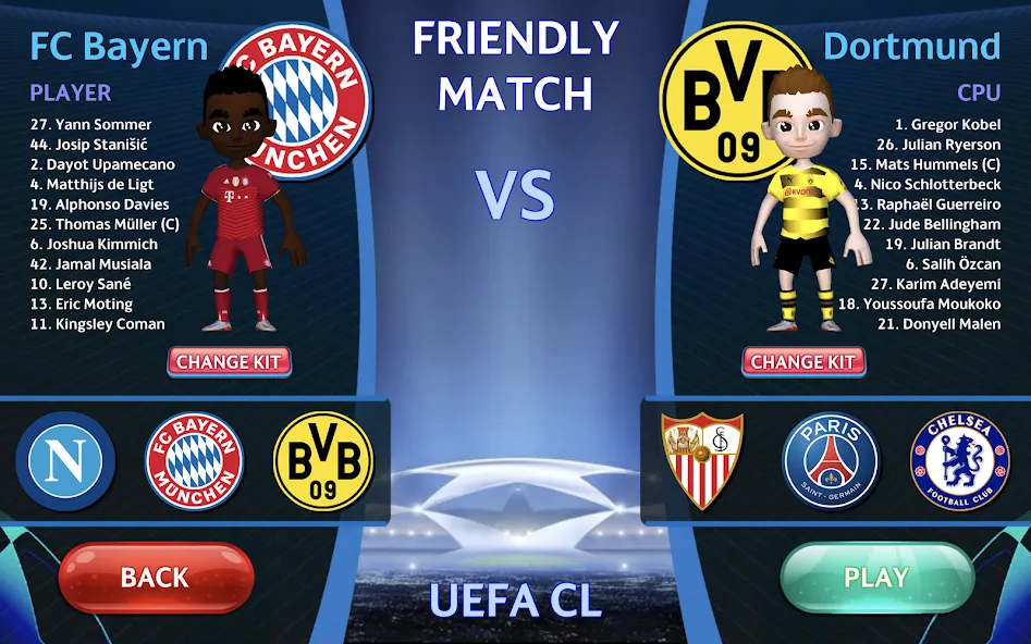 Champions League - UEFA Game (Чемпионс Лига)  [МОД Много монет] Screenshot 1