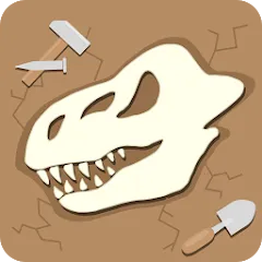 Скачать взлом Dino Fossil Dig - Jurassic Adv (Дино Фоссил Диг)  [МОД Menu] - полная версия apk на Андроид