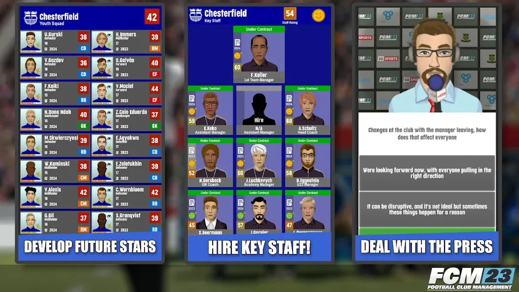 FCM23 Soccer Club Management (Футбольное клубное управление 2023)  [МОД Бесконечные монеты] Screenshot 4