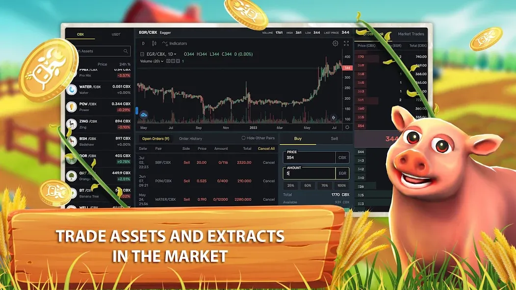 CropBytes: A Crypto Farm Game (КропБайтс)  [МОД Много монет] Screenshot 4