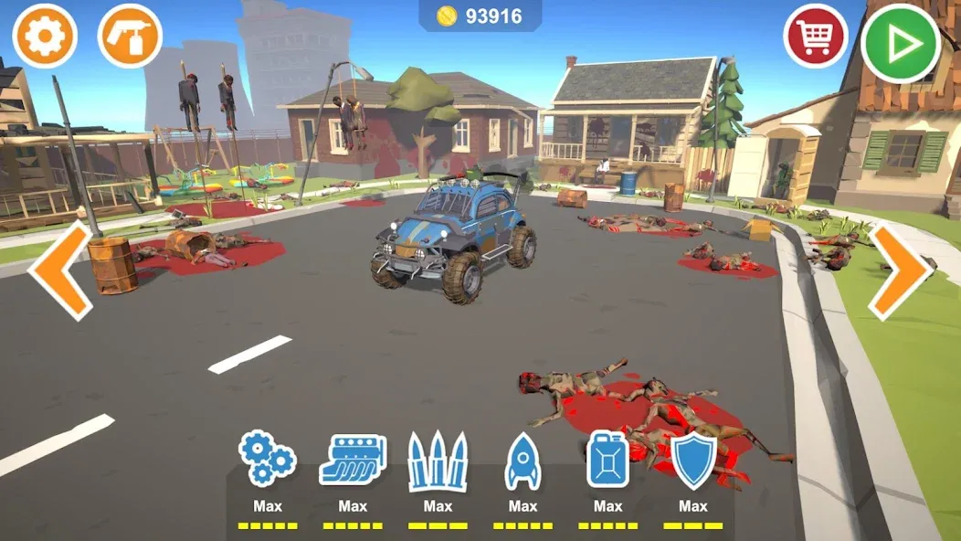 Zombie Cars Crush: Racing Die (Зомби Карс)  [МОД Меню] Screenshot 1