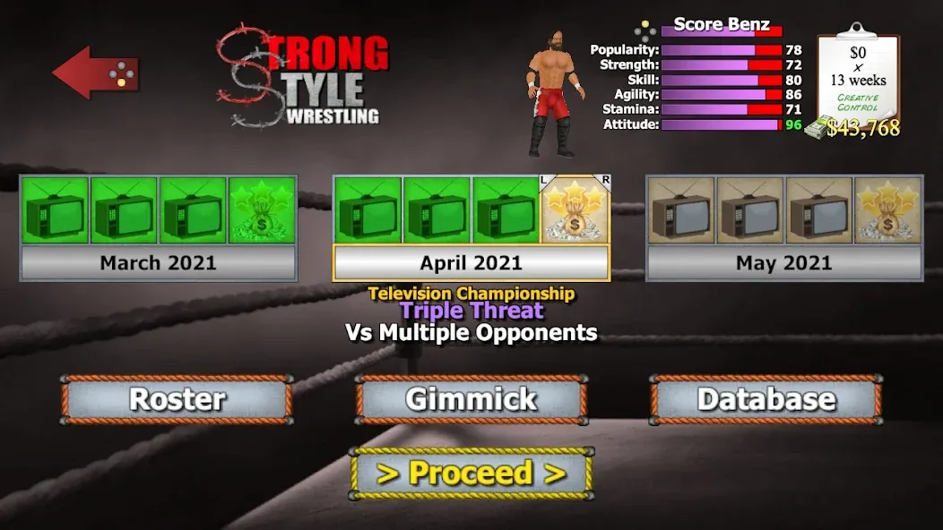 Wrestling Empire (Рестлинг Импайр)  [МОД Unlocked] Screenshot 3