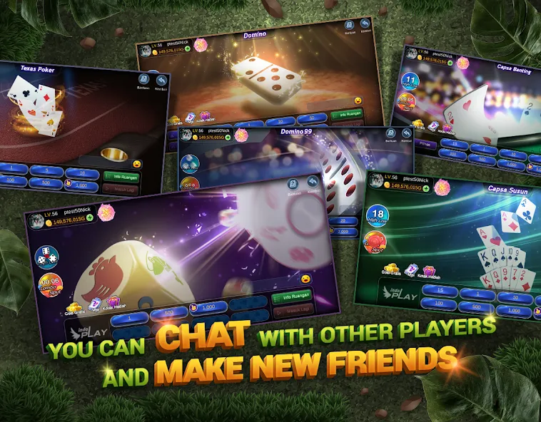 Indoplay-Capsa Domino QQ Poker (Индоплэй)  [МОД Unlocked] Screenshot 5