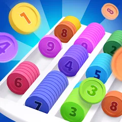 Взломанная Coin Sort (Коин сорт)  [МОД Unlimited Money] - последняя версия apk на Андроид