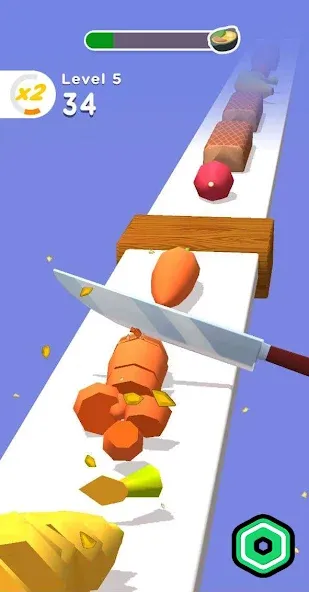 Super Slices Robux Roblominer (упер Слайсес Робукс Робломайнер)  [МОД Бесконечные деньги] Screenshot 2