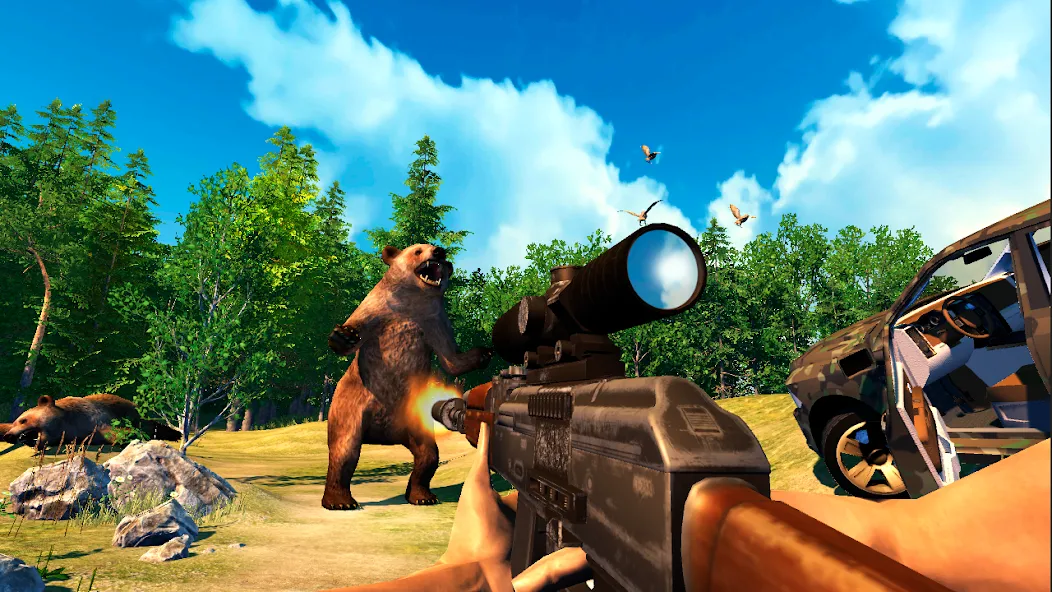 Hunting Simulator 4x4  [МОД Unlimited Money] Screenshot 2