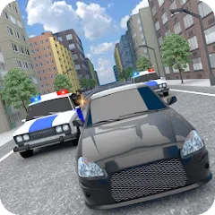 Скачать взломанную Police Car Chase  [МОД Много денег] - последняя версия apk на Андроид