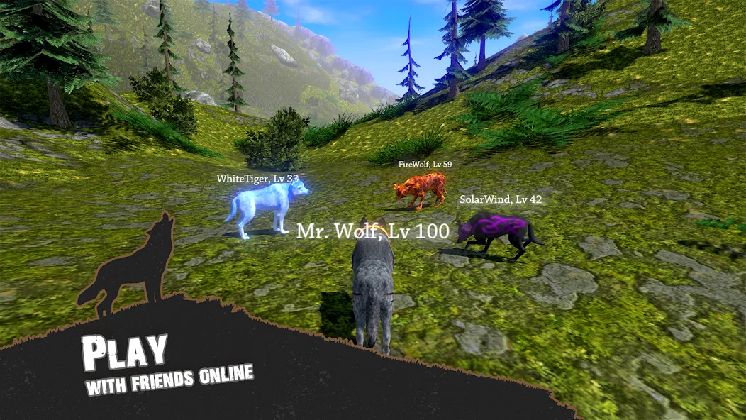 Wolf Simulator - Animal Games  [МОД Mega Pack] Screenshot 3