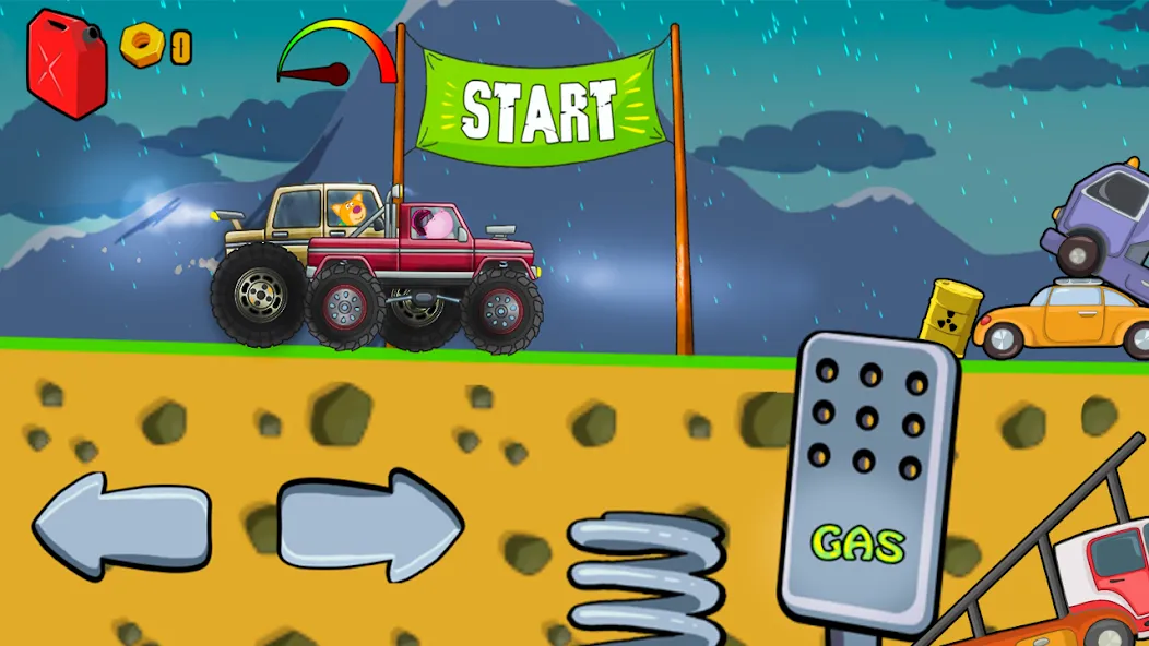 Kids Monster Truck Racing Game  [МОД Unlocked] Screenshot 1