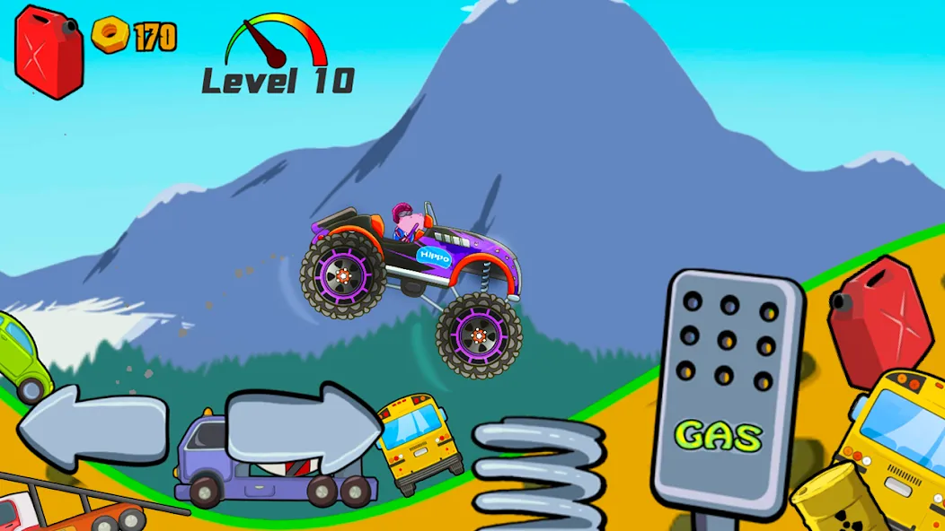 Kids Monster Truck Racing Game  [МОД Unlocked] Screenshot 4