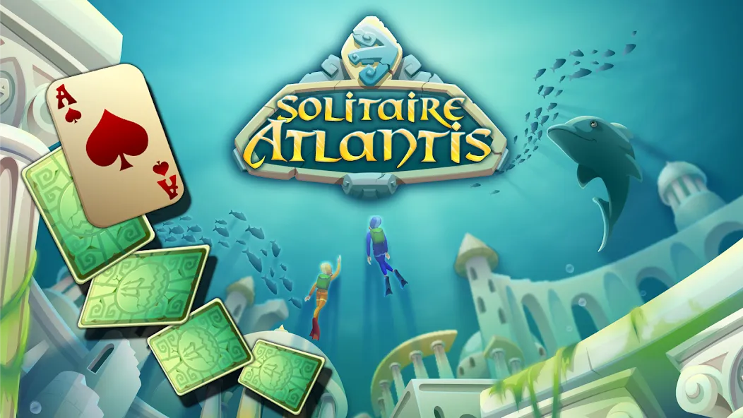 Solitaire Atlantis (олитэр Атлантис)  [МОД Бесконечные деньги] Screenshot 1