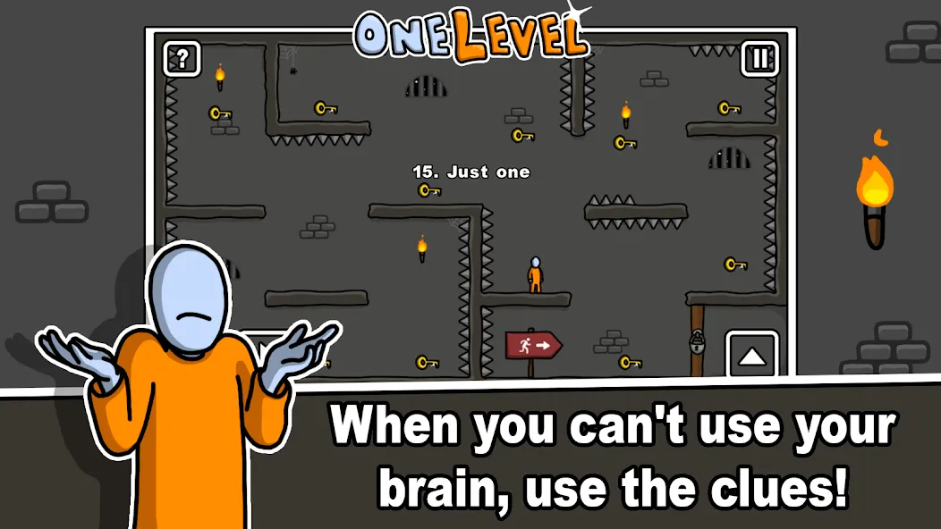 One Level: Stickman Jailbreak (Уан Левел)  [МОД Много денег] Screenshot 5