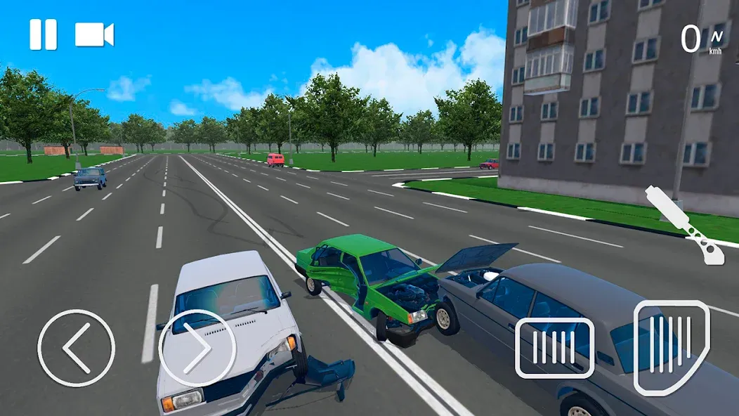 Russian Car Crash Simulator (Рашн Кар Краш Симулятор)  [МОД Меню] Screenshot 1