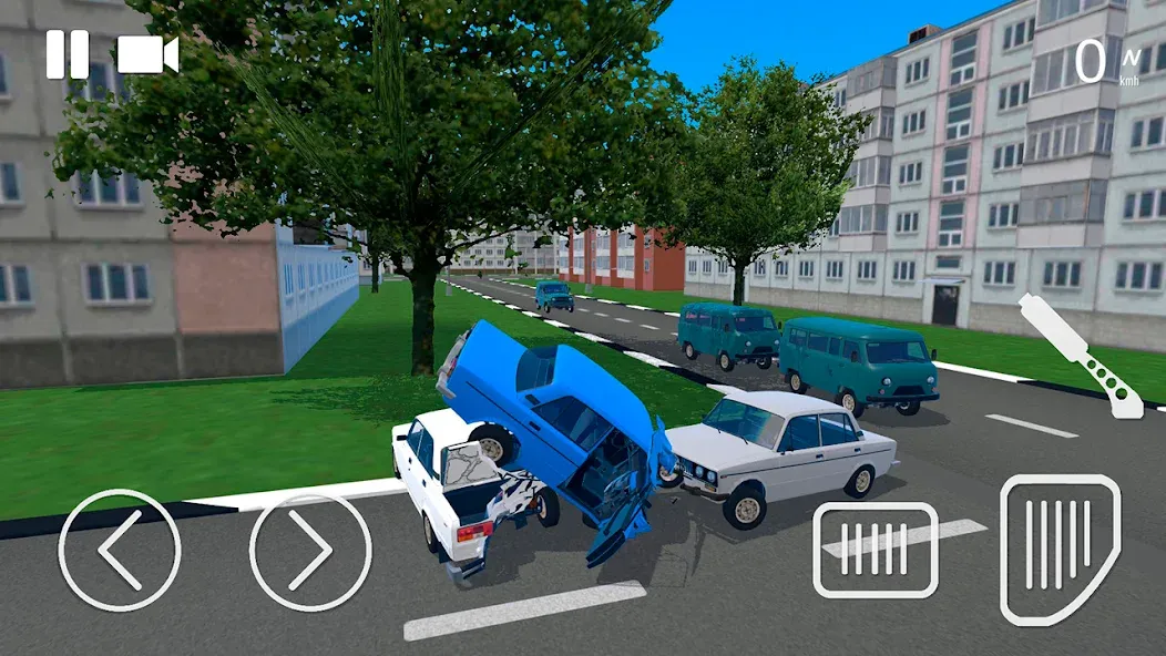 Russian Car Crash Simulator (Рашн Кар Краш Симулятор)  [МОД Меню] Screenshot 2