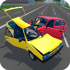 Взломанная Russian Car Crash Simulator (Рашн Кар Краш Симулятор)  [МОД Меню] - полная версия apk на Андроид