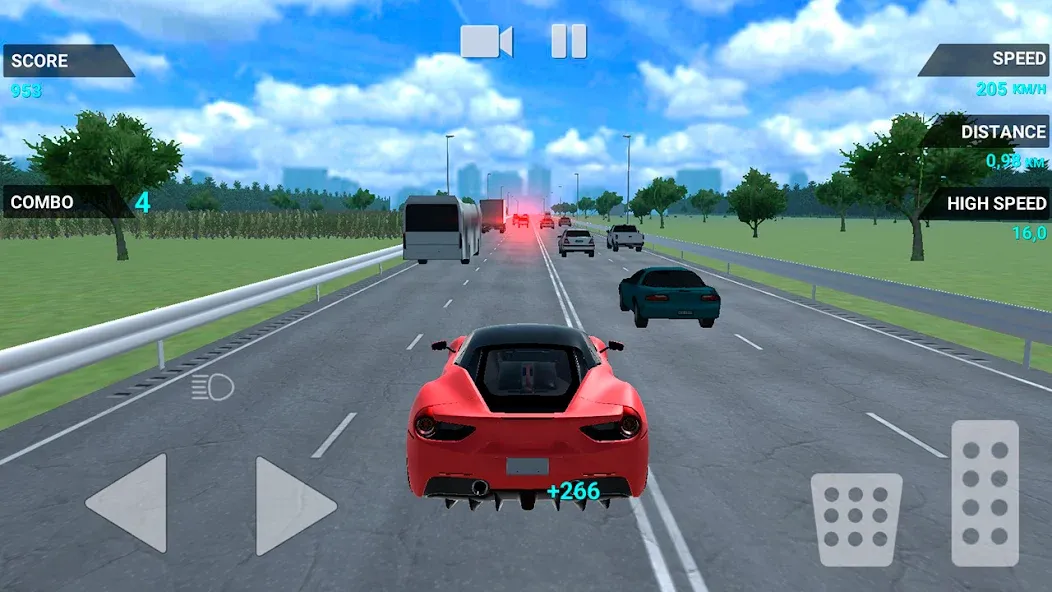 Traffic Racer Speeding Highway (Трафик Рейсер Скоростная Шоссе)  [МОД Меню] Screenshot 2