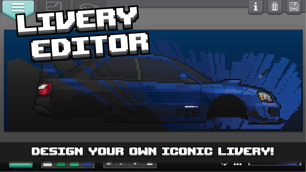 Pixel Car Racer (Пиксельный гоночный автомобиль)  [МОД Menu] Screenshot 5