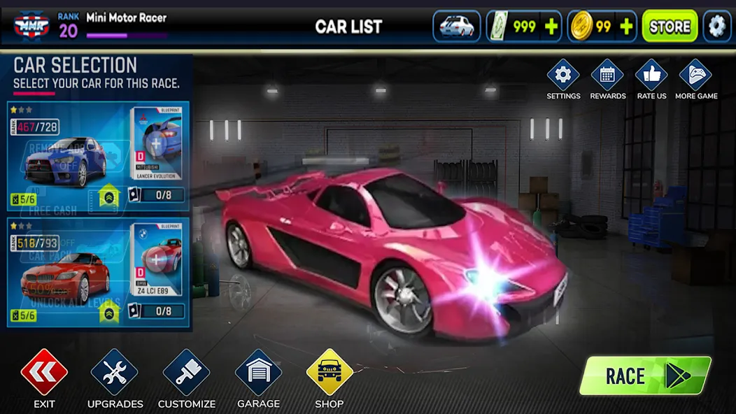 Car Highway Racing for Speed (Трафик Рейсер Трафик игры)  [МОД Menu] Screenshot 1