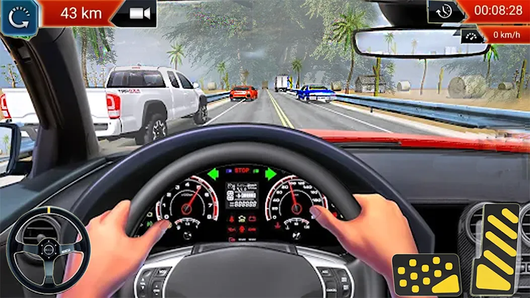 Car Highway Racing for Speed (Трафик Рейсер Трафик игры)  [МОД Menu] Screenshot 3