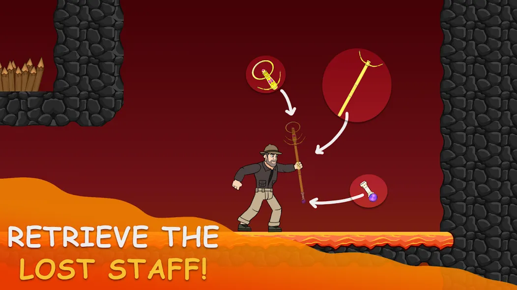 Volcano Escape (Вулканическое бегство)  [МОД Unlocked] Screenshot 5