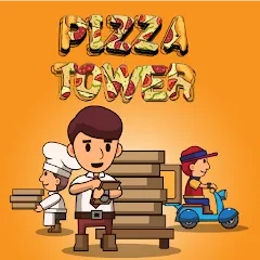 Взлом Pizza Tower: Idle Tycoon (Пицца Тауэр)  [МОД Mega Pack] - последняя версия apk на Андроид