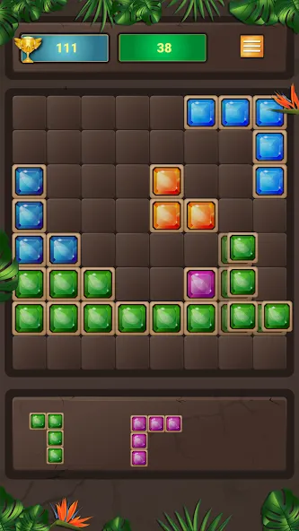 Block Puzzle (Блокголоволомка)  [МОД Бесконечные деньги] Screenshot 1