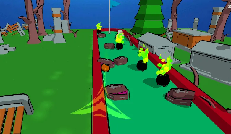 MiniGolf Madness: Halloween (МиниГольф безумие)  [МОД Menu] Screenshot 1