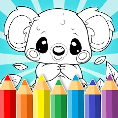 Взломанная Animal coloring pages  [МОД Unlocked] - полная версия apk на Андроид