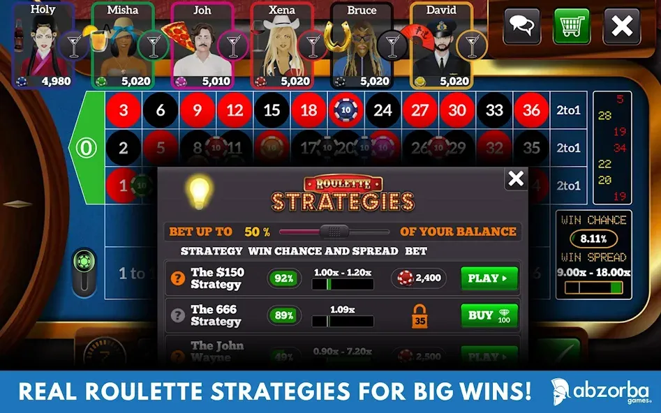 Roulette Live Casino Tables (Рулетка Лайв)  [МОД Unlocked] Screenshot 2