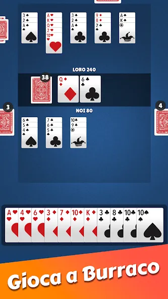 Burraco classico carte online (Буррако классико картэ онлайн)  [МОД Unlocked] Screenshot 4