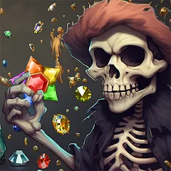 Скачать взлом Jewels Ghost Ship: jewel games (Джуэлз Гост Шип)  [МОД Много денег] - полная версия apk на Андроид