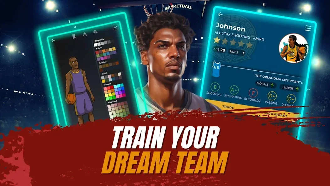 Astonishing Basketball Manager (Удивительный баскетбольный менеджер)  [МОД Меню] Screenshot 3