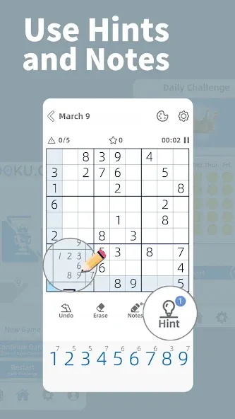 AGED Sudoku (Эйджд Судоку)  [МОД Бесконечные монеты] Screenshot 2