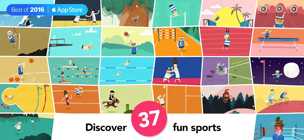 Fiete Sports - 37 Sport Games (Фите Спортс)  [МОД Бесконечные монеты] Screenshot 1