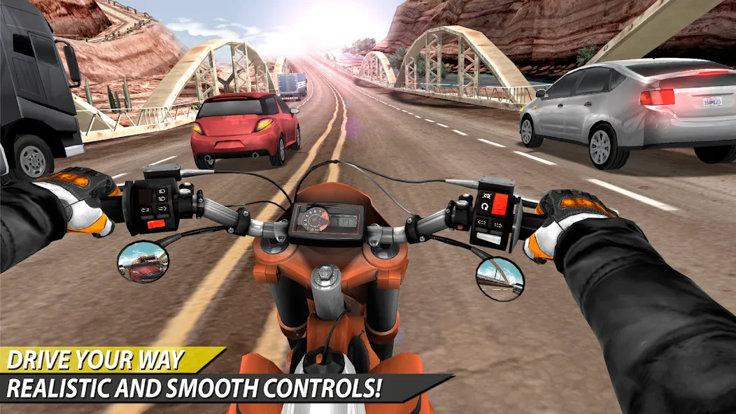 Moto Rider In Traffic (Мото Райдер в Трафике)  [МОД Все открыто] Screenshot 3