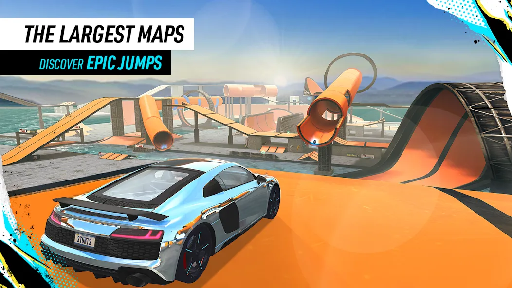 Car Stunt Races: Mega Ramps (Кар Стант Рейсы)  [МОД Menu] Screenshot 3