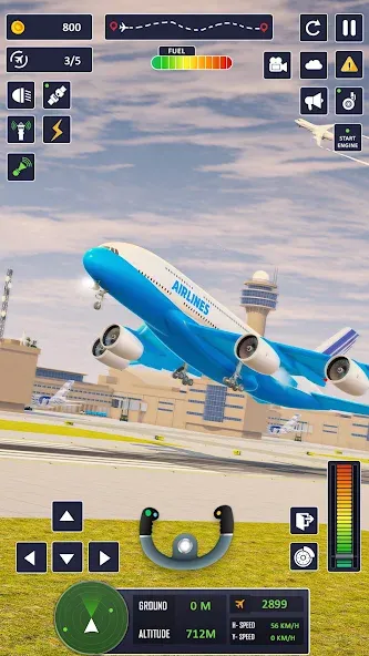 Airplane Game Flight Simulator  [МОД Mega Pack] Screenshot 1