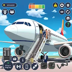 Скачать взлом Airplane Game Flight Simulator  [МОД Mega Pack] - полная версия apk на Андроид