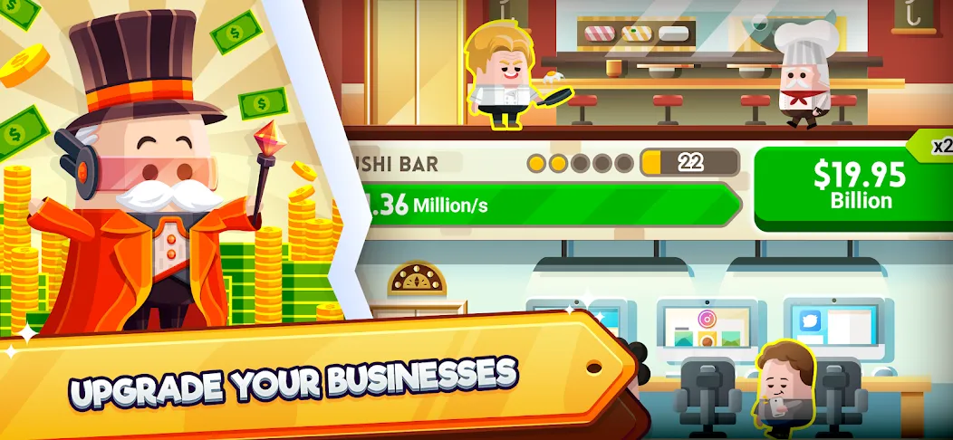 Cash, Inc. Fame & Fortune Game  [МОД Бесконечные монеты] Screenshot 3