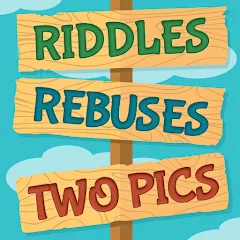 Взлом Riddles, Rebuses and Two Pics  [МОД Все открыто] - полная версия apk на Андроид