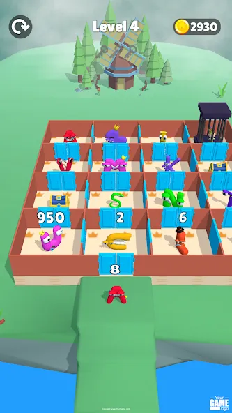 Alphabet Battle: Room Maze (Алфавит батл)  [МОД Бесконечные монеты] Screenshot 2