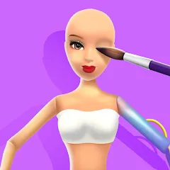 Взломанная Doll Makeover - DIY 3D Dolly  [МОД Много денег] - полная версия apk на Андроид