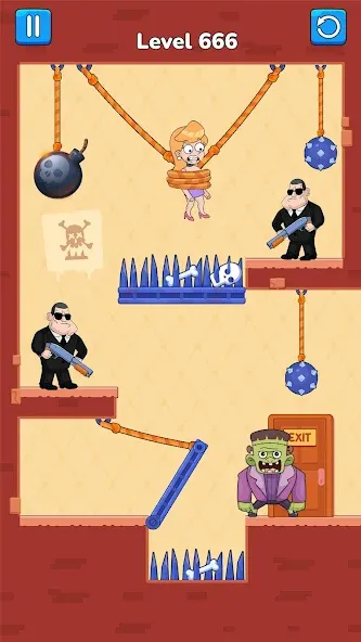 Cut Master: Fun Rope Cut Game (Кат зе Роуп)  [МОД Много денег] Screenshot 5