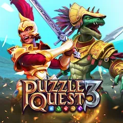 Взломанная Puzzle Quest 3 - Match 3 RPG (Пазл Квест 3)  [МОД Unlocked] - полная версия apk на Андроид